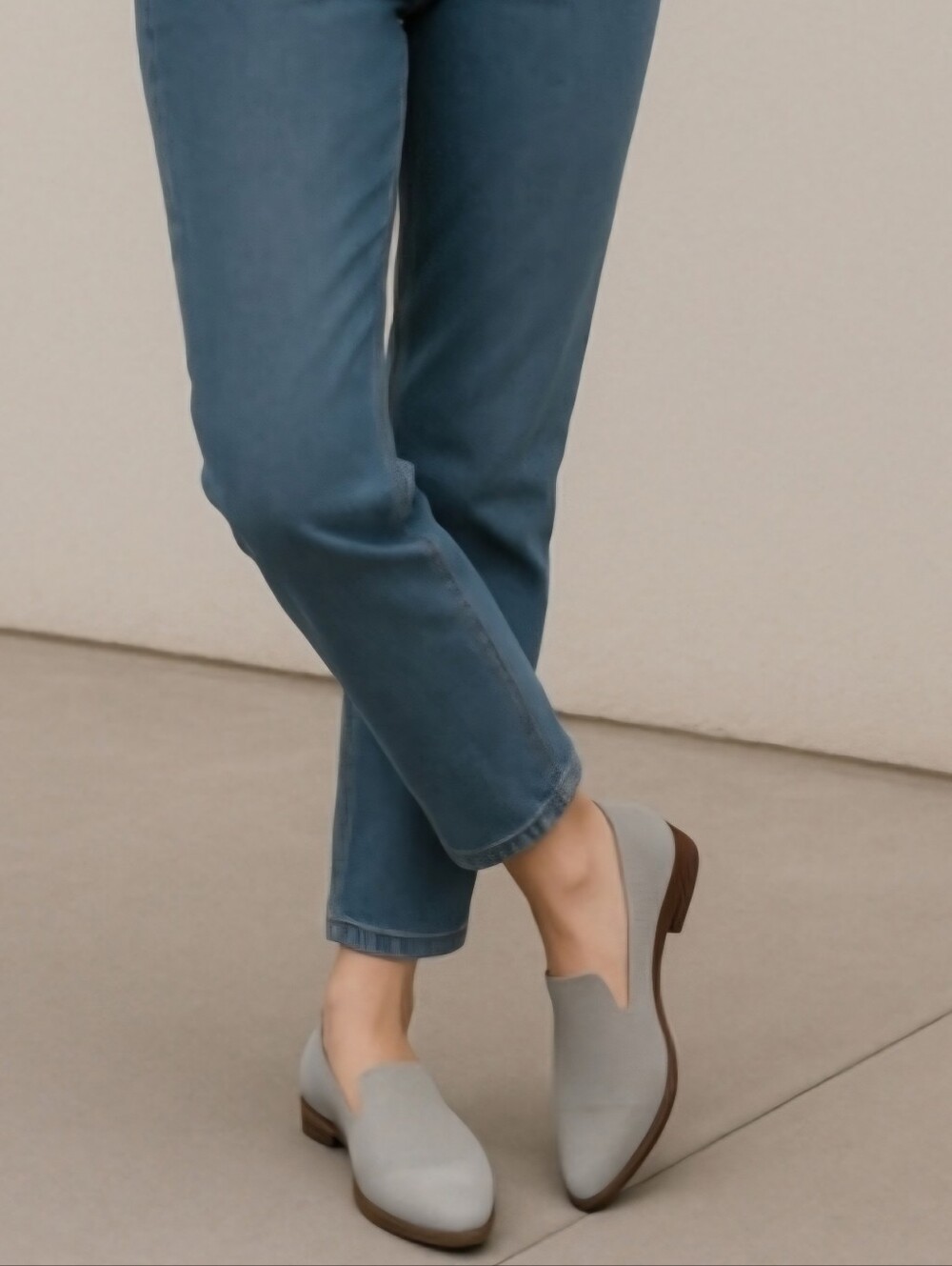 Rockport Perpetua Perf Women’s Loafers 8.5W Gray Suede NWOB | Comfort Slip-On